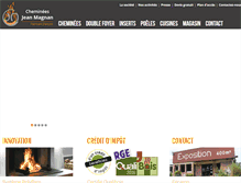 Tablet Screenshot of cheminees-jean-magnan.com